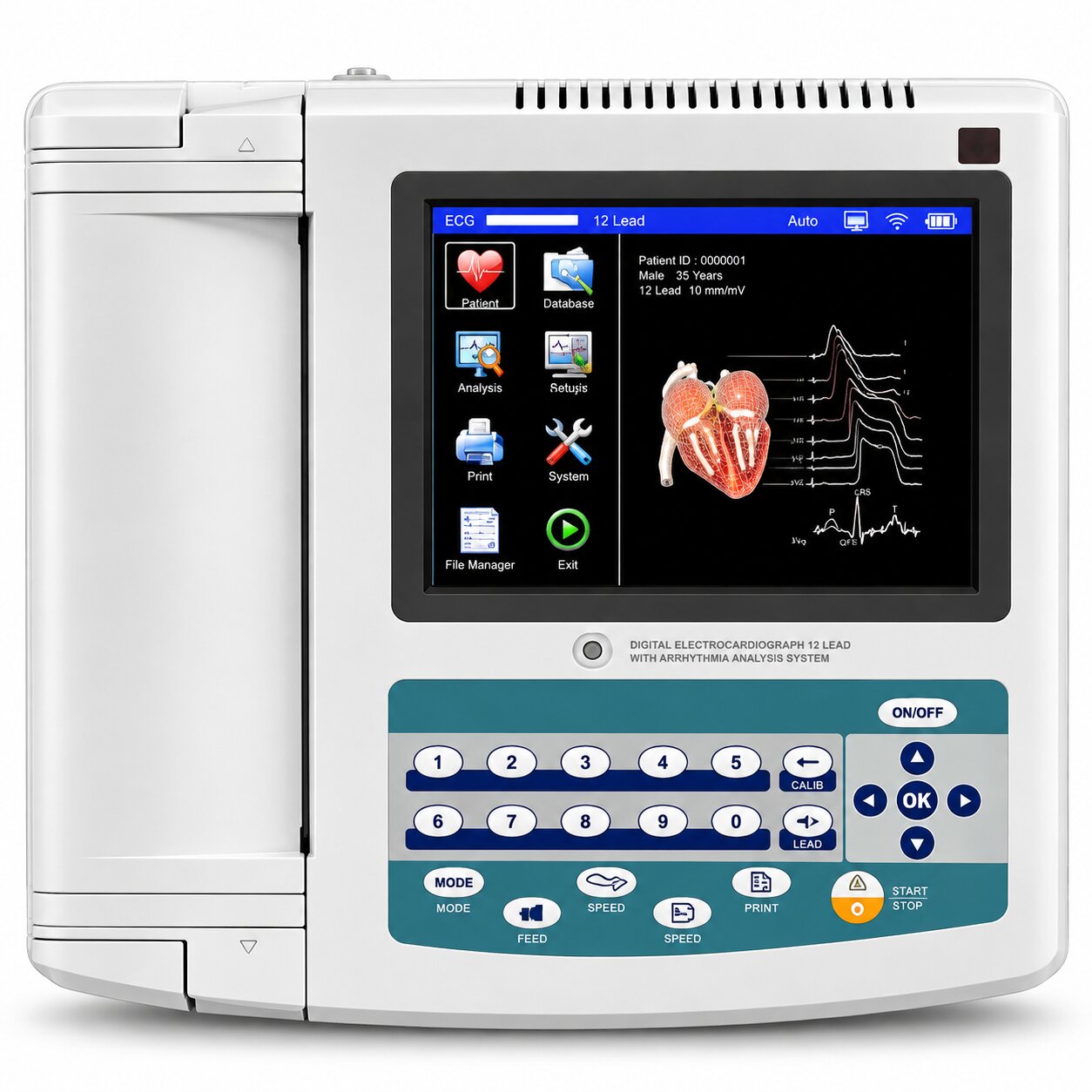 TWELVE CHANNEL ECG MACHINE - CMS-1200G