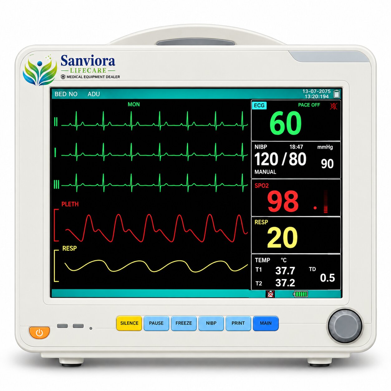SANVIORA LIFECARE MULTIPARA PATIENT MONITOR - SLC 9009T
