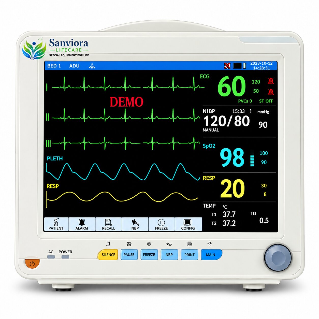 SANVIORA LIFECARE MULTIPARA PATIENT MONITOR - SLC 9009W