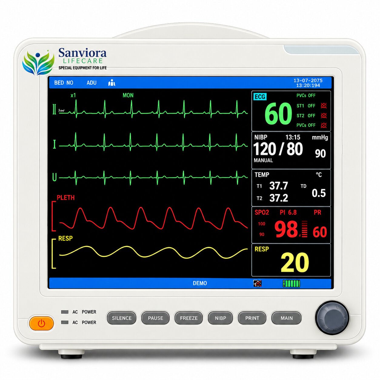 SANVIORA LIFECARE MULTIPARA PATIENT MONITOR - SLC 9009WN