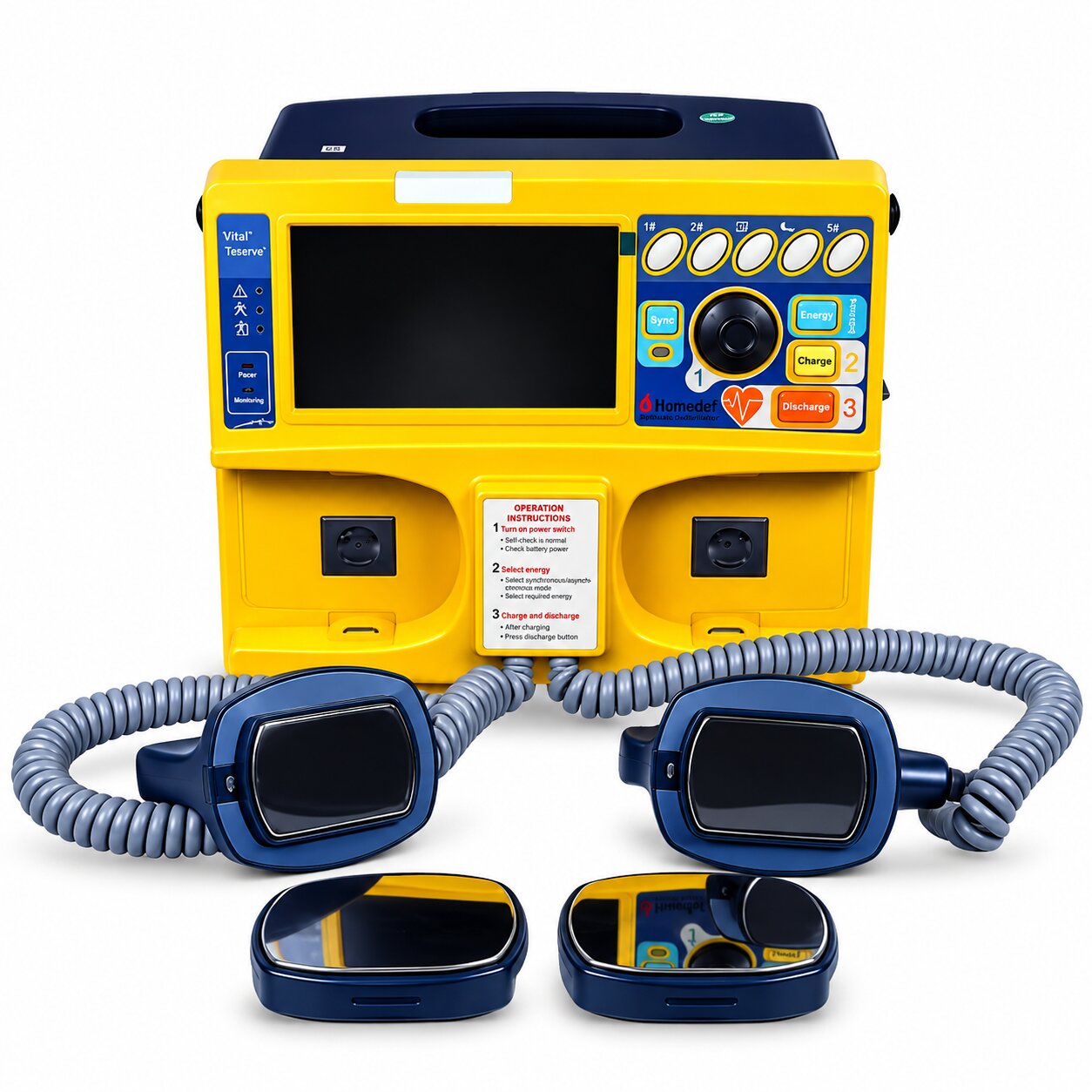 PORTABLE BIPHASIC DEFIBRILLATOR - SLC-MS01